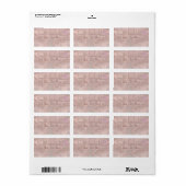 Roze Draaimolenpaarden Etiket (Full Sheet)