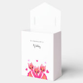 Roze draak bedankdoosjes (Geopend)