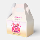 Roze draak bedankdoosjes (Voorkant Zijde)