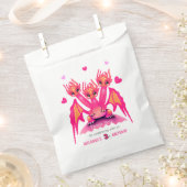 Roze draak bedankzakje (Geknipt)