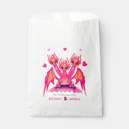 Roze draak bedankzakje