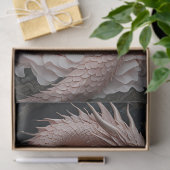 Roze Draak Bloementuin Tissuepapier (Geschenk)