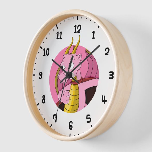 Roze draak cartoon  (Hoek)