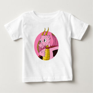 Roze draak cartoon baby T-Shirt