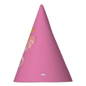 Roze draak cartoon feesthoedjes (Rechts)