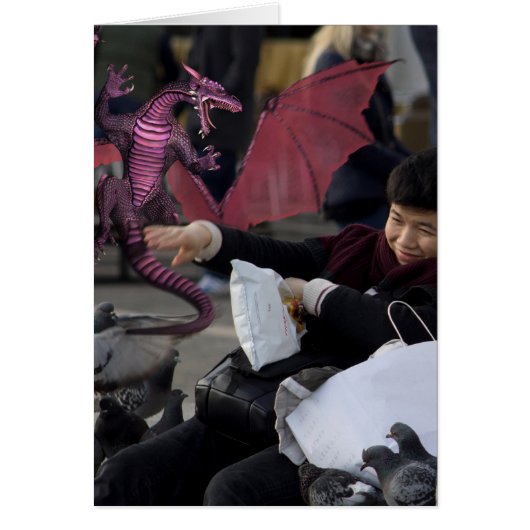 Roze draak in Venetië (Voorkant)