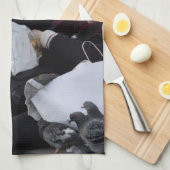 Roze draak in Venetië Theedoek (Quarter Fold)