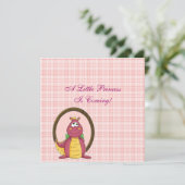 Roze draak kaart (Staand voorkant)