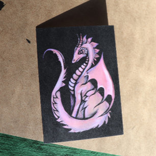 Roze draak kaart