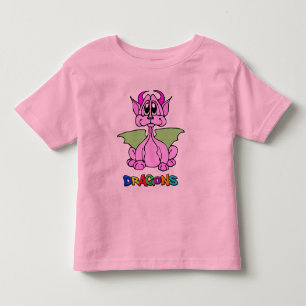 Roze draak kinder shirts