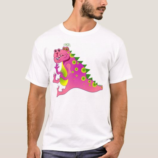 Roze draak t-shirt (Voorkant)
