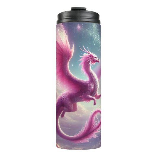 Roze draak thermosbeker (Voorkant)