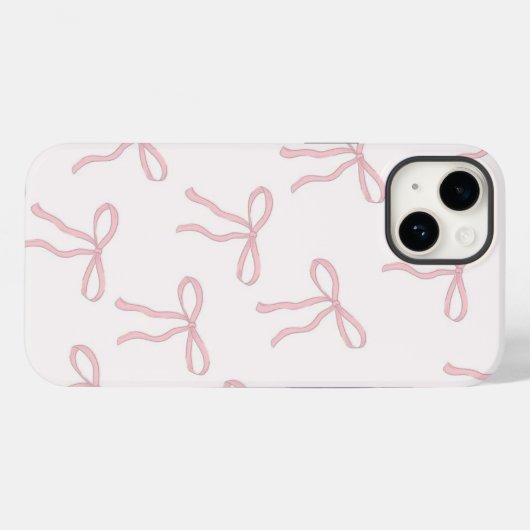 Roze draakhond met kleine vlindernokken Case-Mate iPhone case (Achterkant (horizontaal))