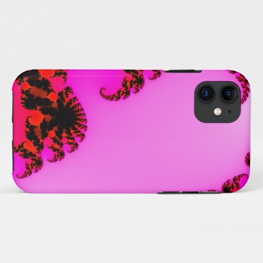 Roze draden Hoesje-Mate iPhone case (Achterkant (horizontaal))