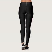 Roze Dragon aangepaste Leggings (Achterkant)