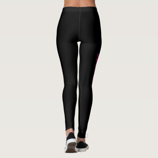 Roze Dragon aangepaste Leggings (Achterkant)