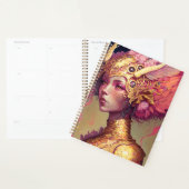 Roze dragon Woman Fantasy Art Planner (Display)