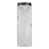 Roze Dragonfly - gepersonaliseerde thermische trom Thermosbeker (Achterkant)