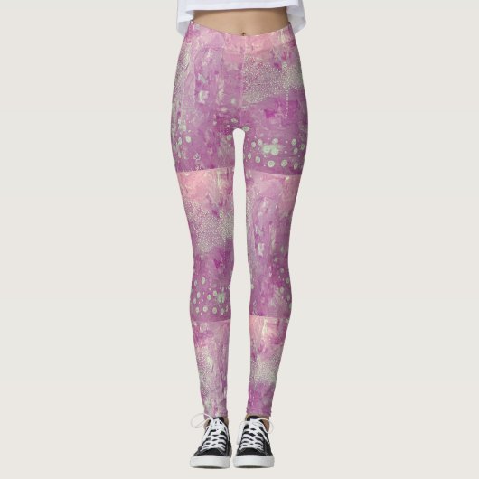 Roze Dragonfly Leggings (Voorkant)