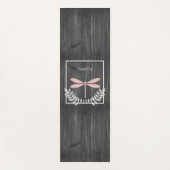 Roze Dragonfly Rustic Yoga Mat (Voorkant)