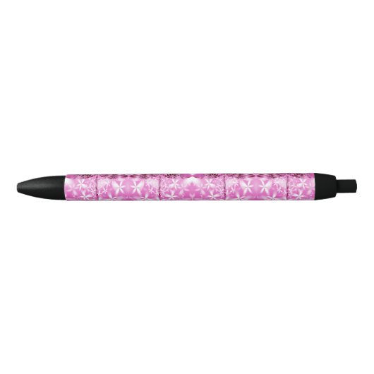 Roze Dragonfly Zwarte Inkt Pen (Voorkant)