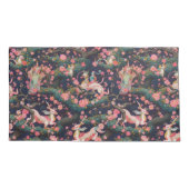 Roze dragons en Cherry Blossom Kussensloop (Achterkant-Links)