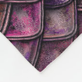 Roze drakenschalen fleece deken (Hoek)