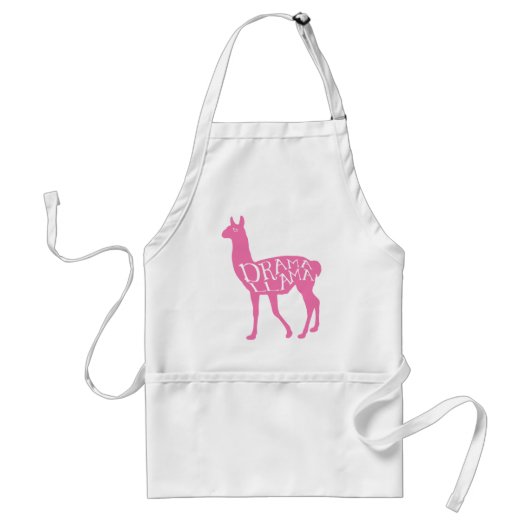 Roze Drama Lama Schort (Voorkant)