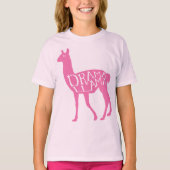 Roze Drama Lama T-Shirt (Voorkant)