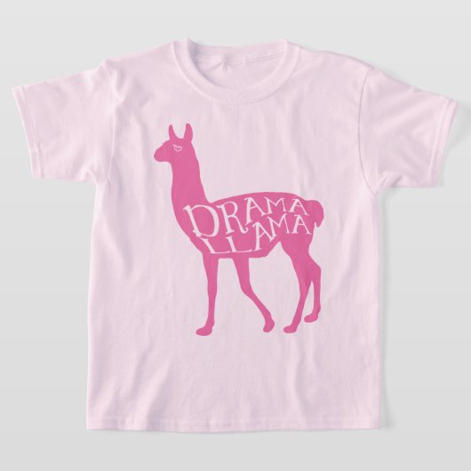 Roze Drama Lama T-Shirt (Laagn)