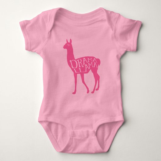 Roze Drama Llama T-Shirt (Voorkant)