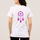 Roze Dream Catcher Tri-Blend Shirt (Achterkant)