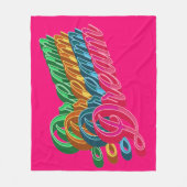 Roze Dream Fleece Deken (Voorkant)