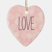 Roze Dream Keramisch Ornament (Rechts)