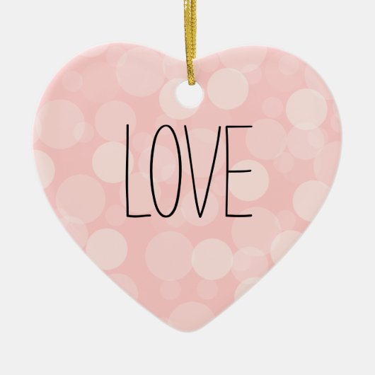 Roze Dream Keramisch Ornament (Voorkant)