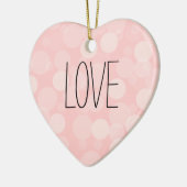 Roze Dream Keramisch Ornament (Links)