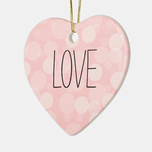 Roze Dream Keramisch Ornament (Links)