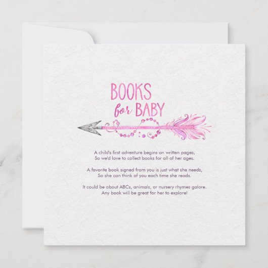 Roze Dreamcatcher Baby shower Invitation Kaart (Achterkant)