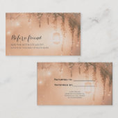 Roze Dreamweaver Rustic Forest Refer a Friend Clie Aanbevelingskaartje (Voorkant / Achterkant)