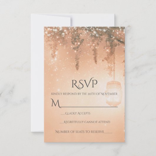 Roze Dreamweaver Rustic Forest RSVP (Voorkant)