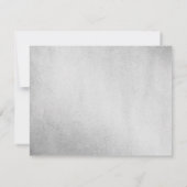 Roze Dress Silver Sweet 16 Party Invitation Kaart (Achterkant)