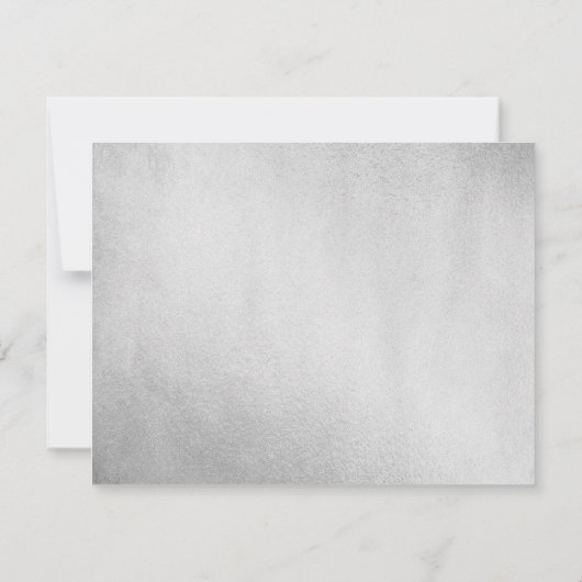 Roze Dress Silver Sweet 16 Party Invitation Kaart (Achterkant)