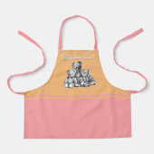 Roze drie Beren Teddy Bear Power Kind Apron Schort (Voorkant)