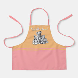 Roze drie Beren Teddy Bear Power Kind Apron Schort