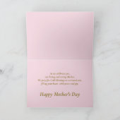 Roze Drie Foto's Schrift Speciale Moederdag Kaart (Binnen)