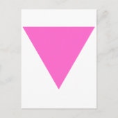 Roze driehoek briefkaart (Voorkant)