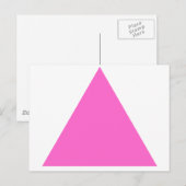 Roze driehoek briefkaart (Voorkant / Achterkant)