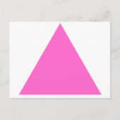 Roze driehoek briefkaart (Voorkant)