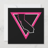 roze driehoek californië kaart (Voorkant)