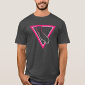 roze driehoek californië t-shirt (Voorkant)